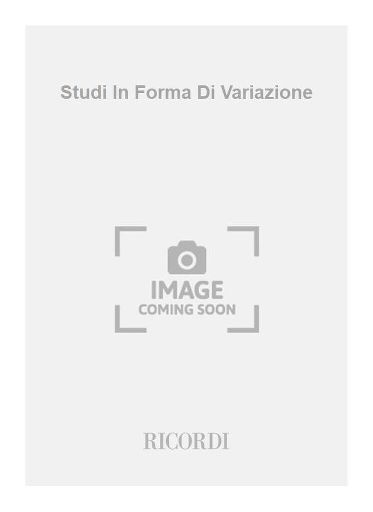 Studi In Forma Di Variazione
